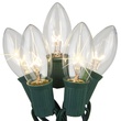 25 C9 Twinkle Clear Christmas Lights