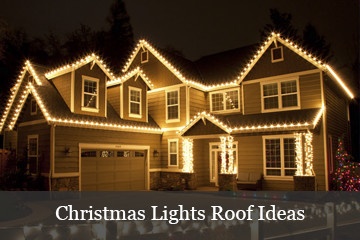 christmas lights roof ideas