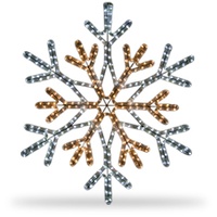 LED Rope Light Snowflakes