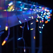 LED Color Change Icicle Christmas Lights