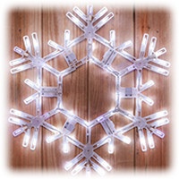 led lighted snowflake motif
