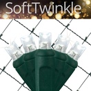 5mm Cool White SoftTwinkle&reg LED Net Lights, Green Wire