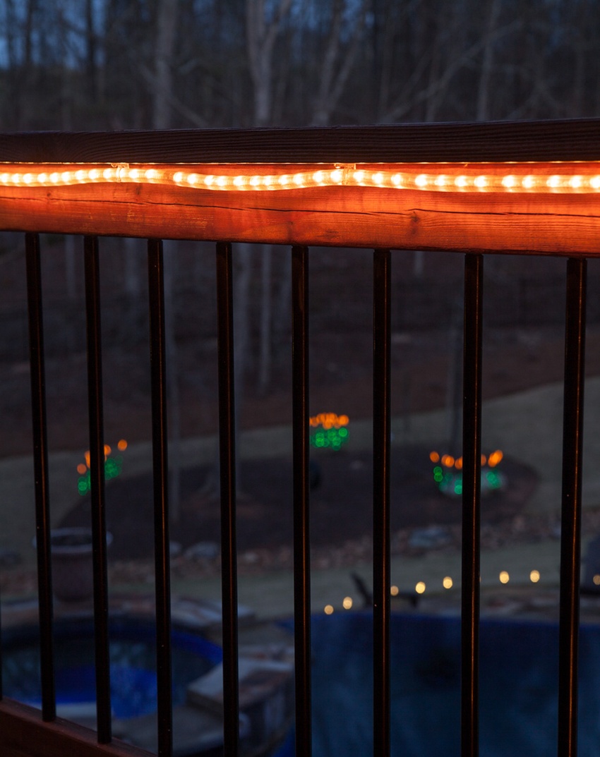 Outdoor Deck Lighting with Rope Light