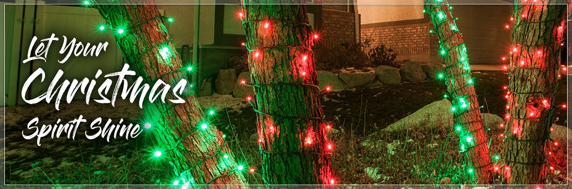 Christmas Lights Red and Green