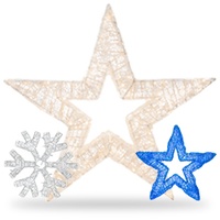 Dimensional Snowflake & Star Decorations