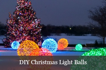 How To Make Christmas Light Balls