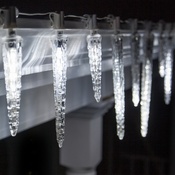 Falling Icicle Christmas Lights
