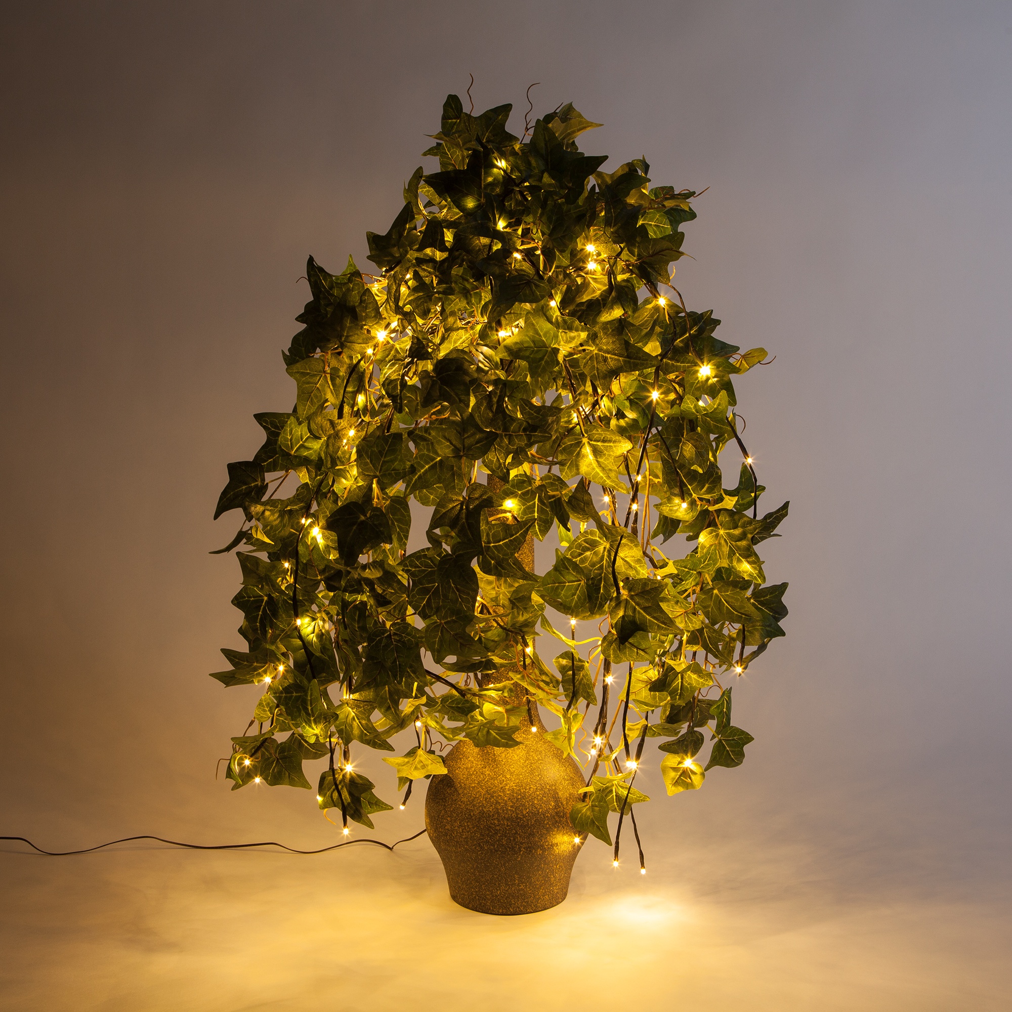Falling Lighted Branches with Ivy Vines