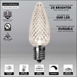 Kringle Traditions TM C9 120V Dimmable Pure White LED Christmas Light Bulbs