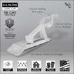 Wintergreen Lighting All-in-One Christmas Light Clip, 100 Pack