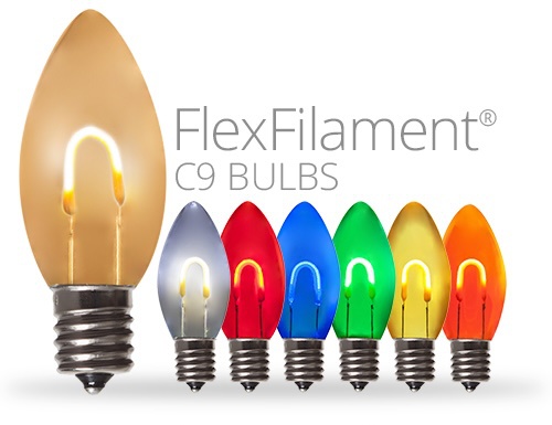 FlexFilament C7 & C9 Christmas Light Bulbs
