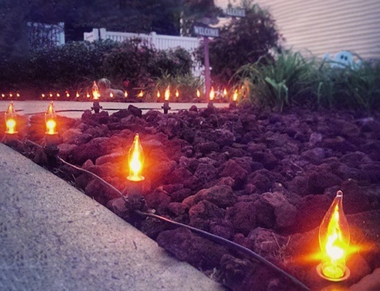 Flicker Flame Pathway Halloween Lights