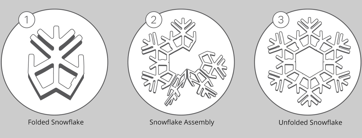 Folding Snowflake Lights