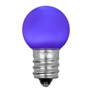 G20 Purple Smooth Acrylic LED Globe Light Bulbs, 25 Pack
