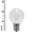 G40 Transparent Clear, 7 Watt Replacement Bulbs