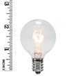 G40 Transparent Clear, 7 Watt Replacement Bulbs