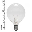 G50 Transparent Clear, 7 Watt Replacement Bulbs