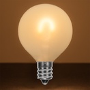 G50 Warm White Glass FlexFilament TM LED Edison Bulb, Satin, E12 Base