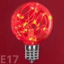 G50 Red LEDimagine TM Fairy Light Bulb, E17 Base
