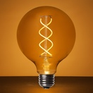 G95 Warm White Glass FlexFilament TM LED Edison Bulb Globe Light Bulb Antiqued