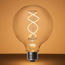 G95 Warm White Glass FlexFilament TM LED Edison Bulb Globe Light Bulb Transparent