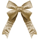 Gold Decorative 3D Glitter Christmas Bow