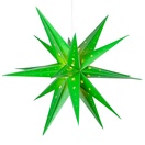 Aurora Superstar TM LED Fold-Flat Green Moravian Star Light, Outdoor Rated 