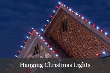 how to hang christmas lights