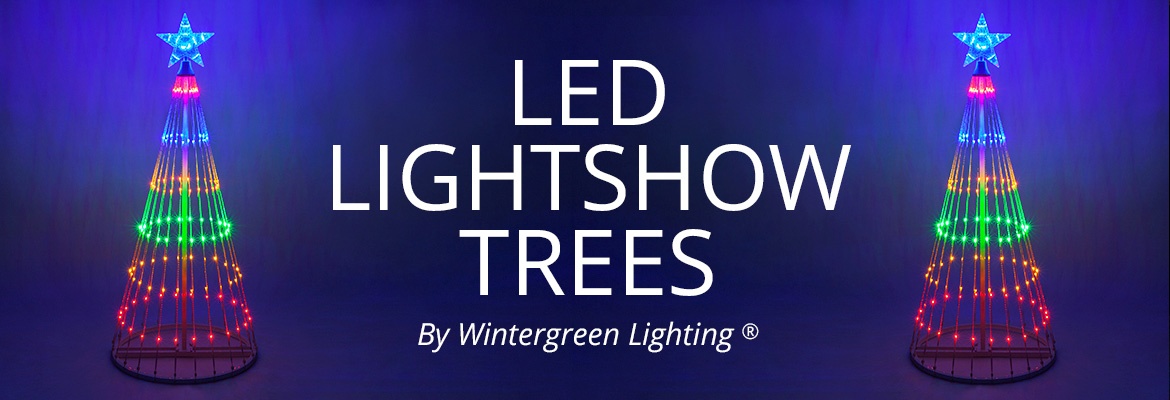 LED Light Show Outdoor Christmas Tree Header