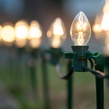 C7 Clear Christmas Light Bulbs, Transparent