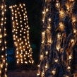 2' x 8' Trunk Wrap - 100 Clear Lights, Green Wire