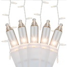Clear Curtain Lights, White Wire 