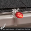 Wintergreen Lighting All-in-One Christmas Light Clip, 100 Pack