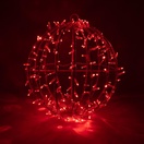 Red LED, Commercial Mega Sphere Christmas Light Ball, Fold Flat