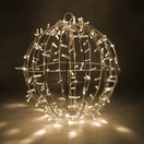 Warm White LED, Commercial Mega Sphere Christmas Light Ball, Fold Flat