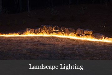 Landscape Lighting with Rope Light