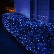 5MM 4'x6' Blue LED Net Lights, Green Wire