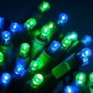 5mm Blue, Green LED Christmas Lights, Commercial