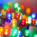 70 5mm Multi Color LED Christmas Lights, Commercial, White Wire