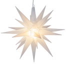 14" Clear Frosted LED Moravian Star