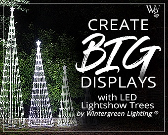 LED Light Show Outdoor Christmas Tree big displays