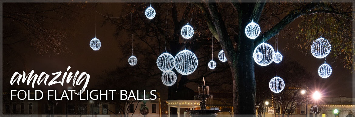 Fold Flat LED Light Balls