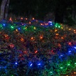 M5 4'x6' Multicolored LED Net Lights, Green Wire 