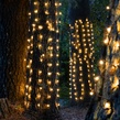 2' x 6' LED Trunk Wrap Lights - 100 Warm White Lamps - Brown Wire