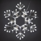 LED Folding Snowflake, Cool White Twinkle Lights