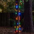 StretchNet Pro 14" x 31.5" Tree Wrap Lights, 5mm LED, 50 Multicolor Lights, Brown Wire