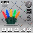 M5 4'x6' Multicolored LED Net Lights, Green Wire 
