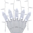 70 LED Icicle Lights, Cool White M5 Bulbs