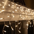 M5 Warm White Twinkle LED Icicle Lights