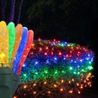 M5 4'x6' Multicolored LED Net Lights, Green Wire 